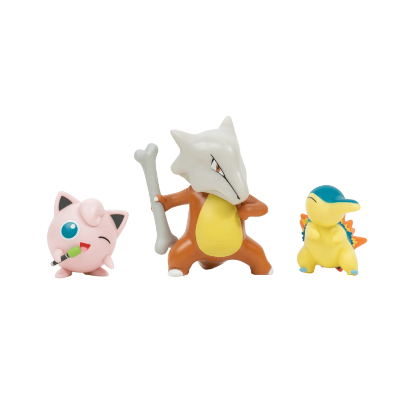 Battle Figure Set Marowak Cyndaquil Jigglypuff