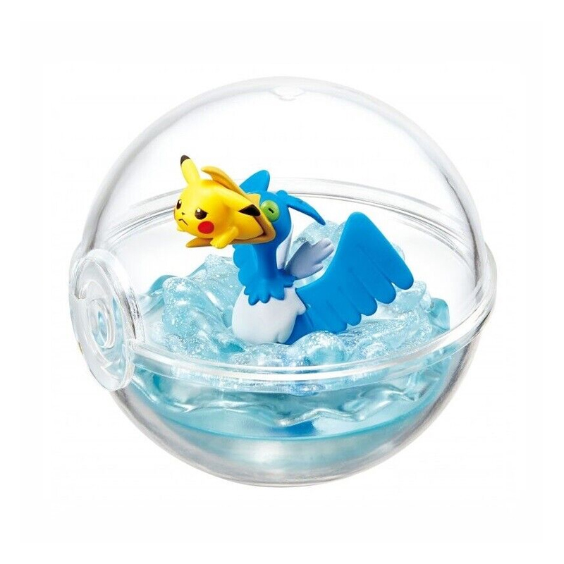 Figura Pikachu y Cramorant Re-ment Terrarium Collection EX Galar 2