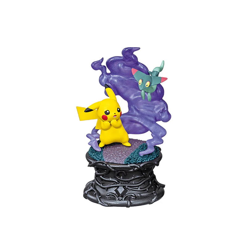 Figura Pikachu y Dreepy Re-ment Little Night Collection