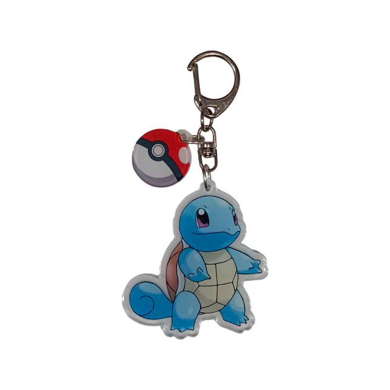 Llavero Acrílico Squirtle con Pokébola