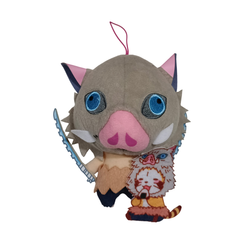 Peluche Inosuke Hashibara Demon Slayer Kimetsu no yaiba x Rascal Puchi Boneka