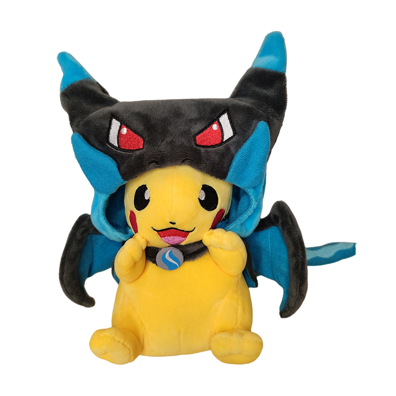 Peluche Standard Pikachu Cosplay Mega Charizard X